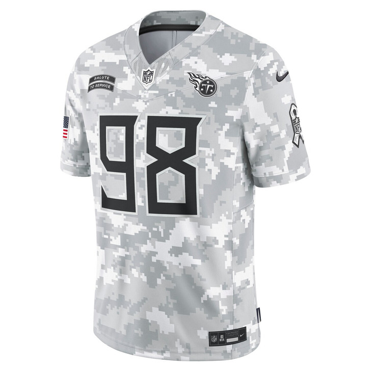 Jeffery Simmons Tennessee Titans 2024 Salute to Service Limited Jersey - Arctic Camo