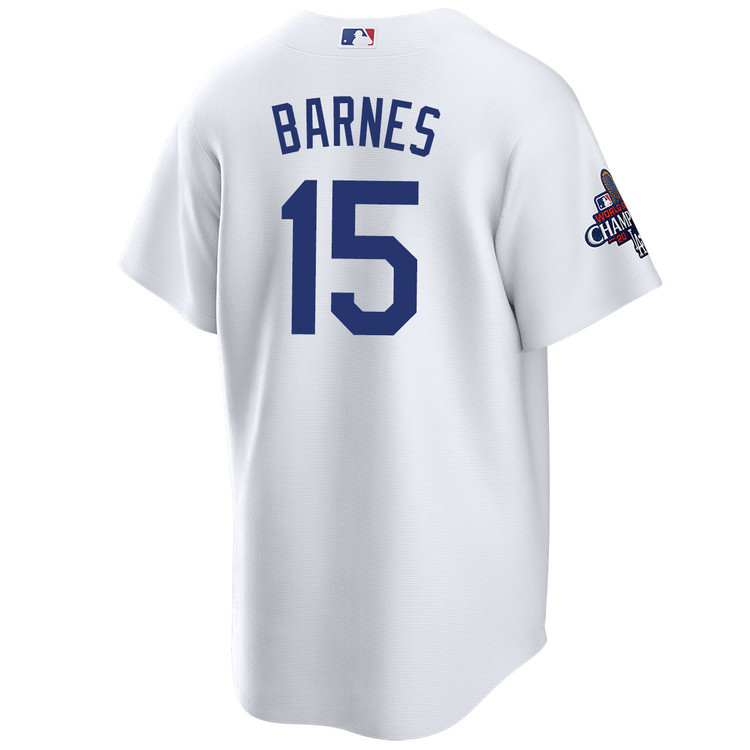 Austin Barnes Los Angeles Dodgers Youth Home World Series Champions Jersey