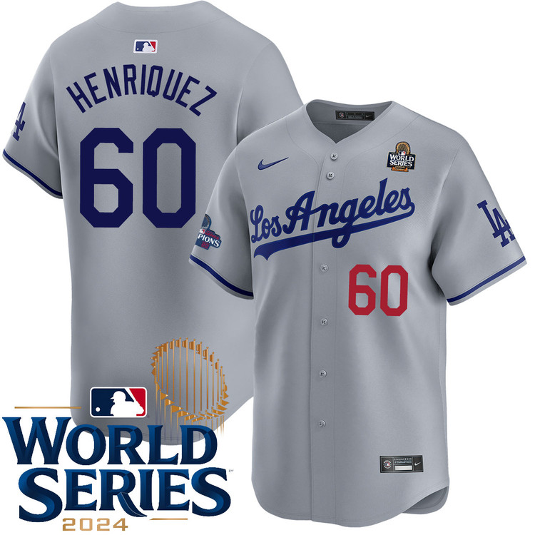 Edgardo Henriquez Los Angeles Dodgers Road Limited World Series Jersey