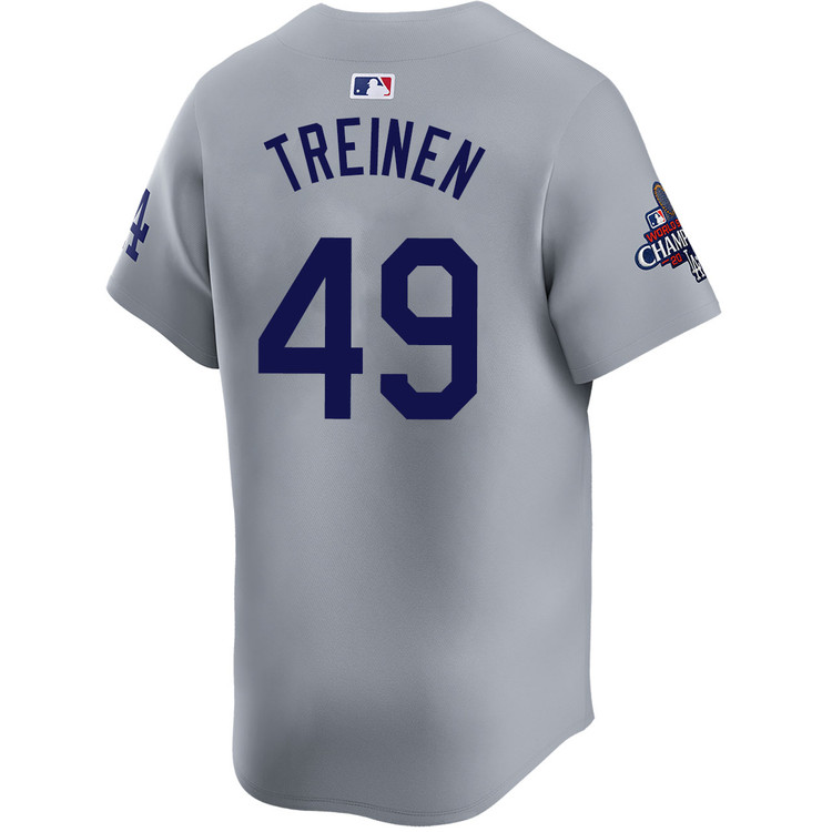 Blake Treinen Los Angeles Dodgers Alternate Road Limited World Series Champions Jersey