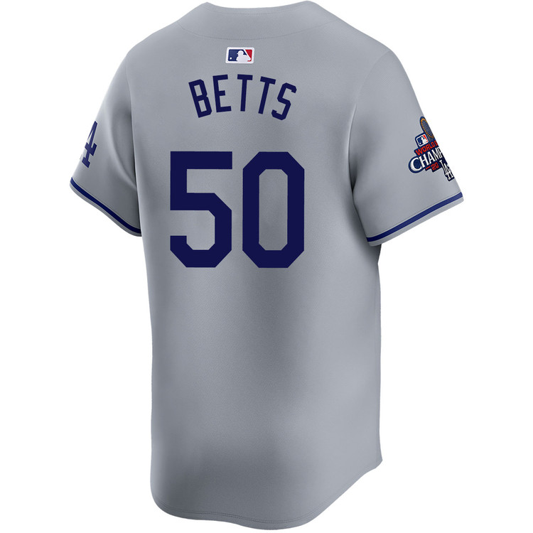 Mookie Betts Los Angeles Dodgers Road Limited World Series Champions Jersey