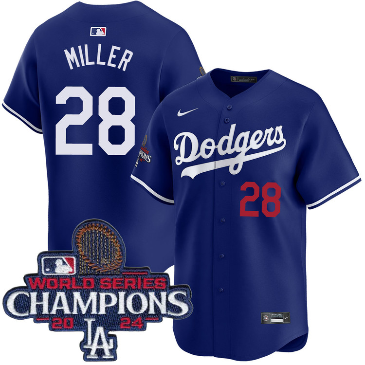 Bobby Miller Los Angeles Dodgers Alternate Royal Limited World Series Champions Jersey