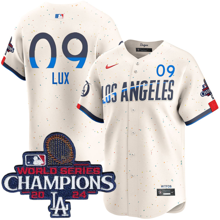 Gavin Lux Los Angeles Dodgers City Connect Limited World Series Champions Jersey