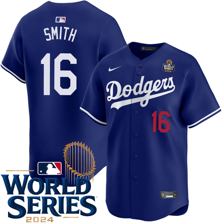 Will Smith Los Angeles Dodgers Alternate Royal Limited World Series Jersey