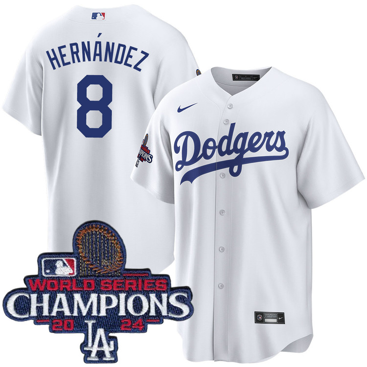 Enrique Hernandez Los Angeles Dodgers Youth Home World Series Champions Jersey