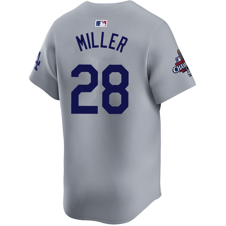 Bobby Miller Los Angeles Dodgers Alternate Road Limited World Series Champions Jersey