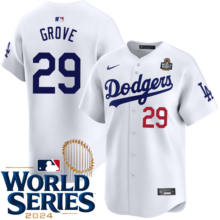 Michael Grove Los Angeles Dodgers Youth Home Limited World Series Jersey