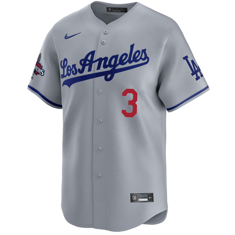 Chris Taylor Los Angeles Dodgers Road Limited World Series Champions Jersey