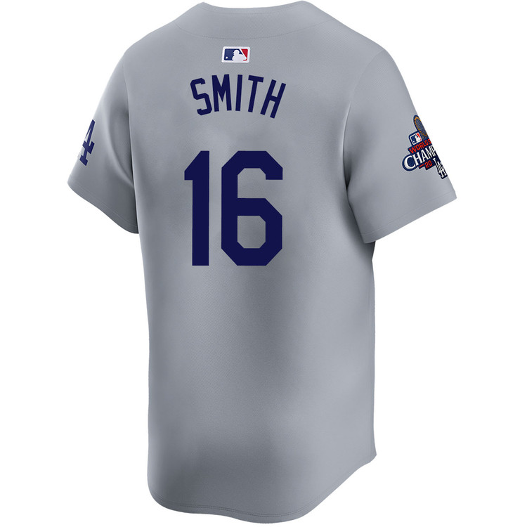 Will Smith Los Angeles Dodgers Alternate Road Limited World Series Champions Jersey