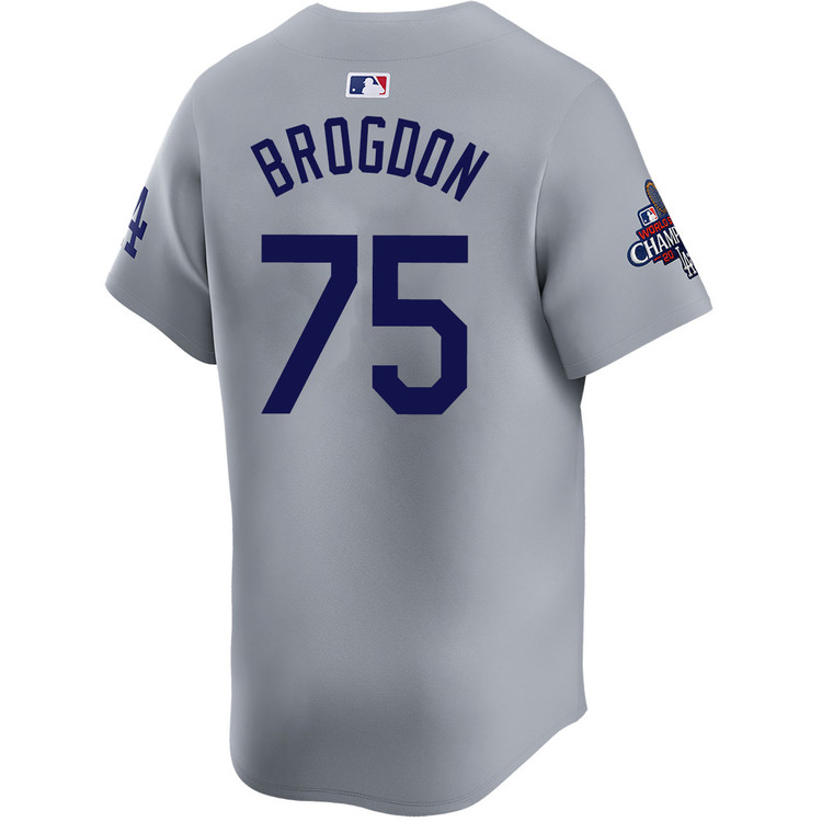 Connor Brogdon Los Angeles Dodgers Alternate Road Limited World Series Champions Jersey