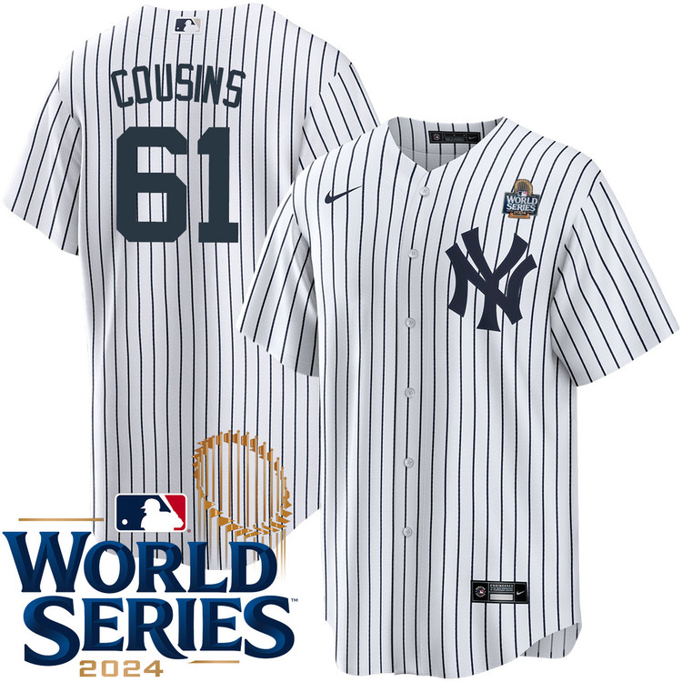 Jake Cousins New York Yankees Home World Series Jersey
