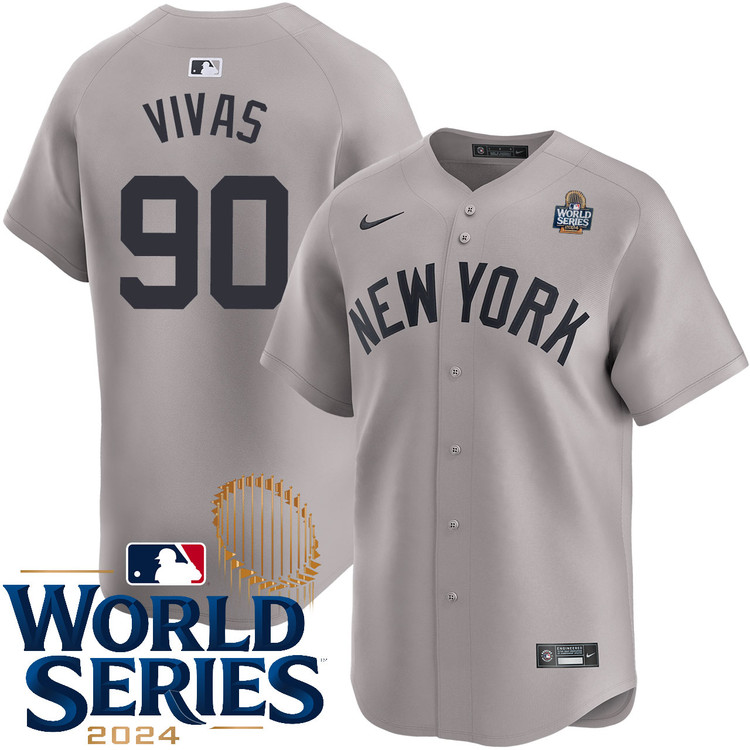 Jorbit Vivas New York Yankees Road Limited World Series Jersey