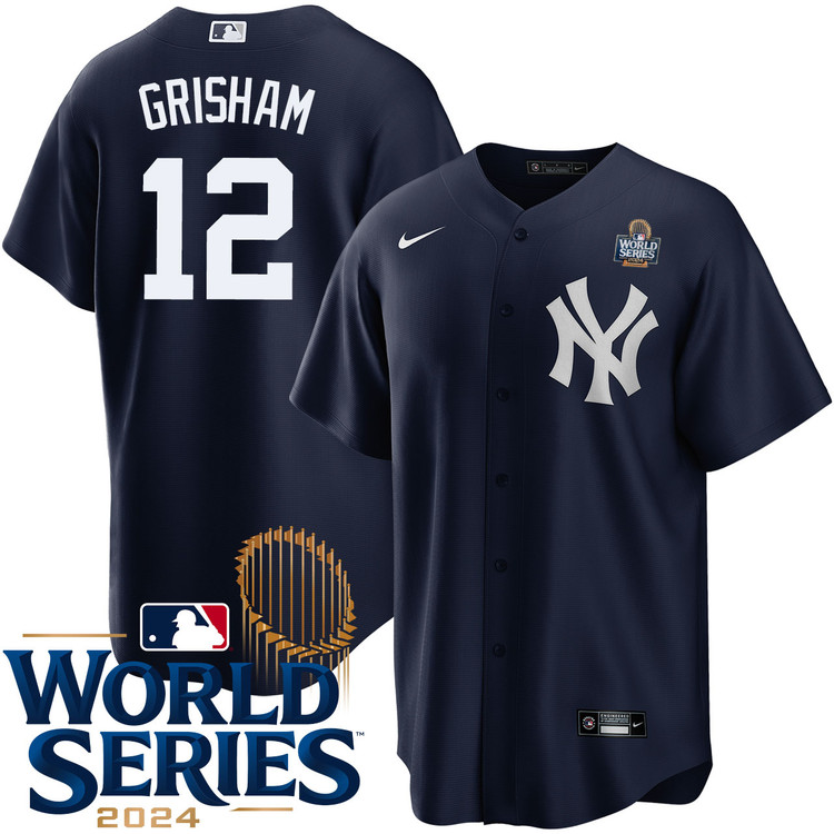 Trent Grisham New York Yankees Alternate Navy World Series Jersey