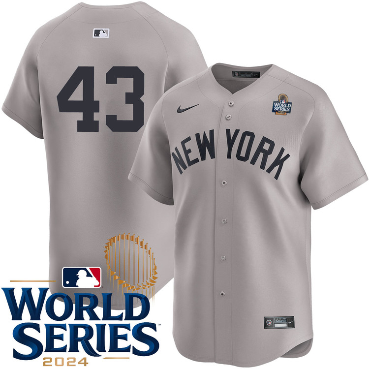 Jonathan Loaisiga New York Yankees Road Limited Player World Series Jersey