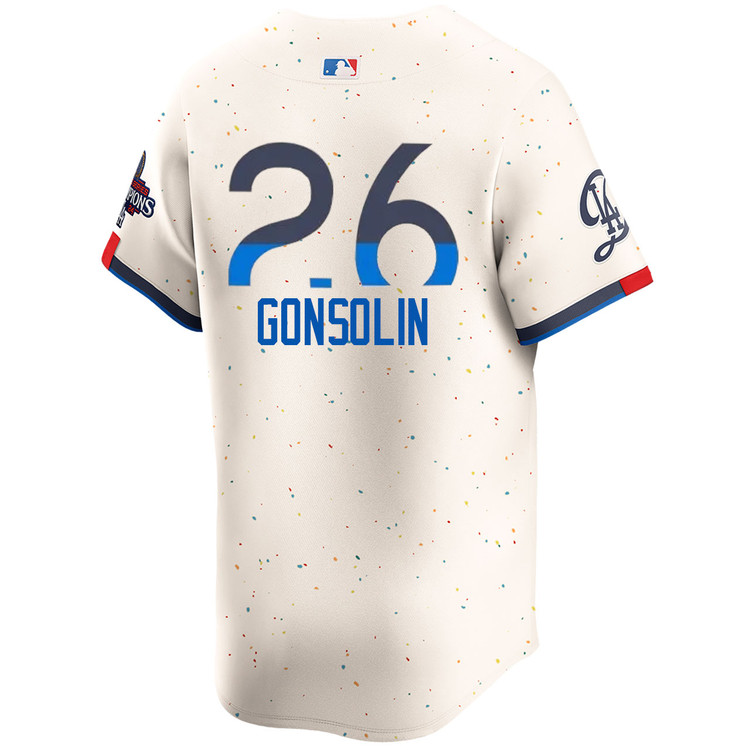Tony Gonsolin Los Angeles Dodgers City Connect Limited World Series Champions Jersey