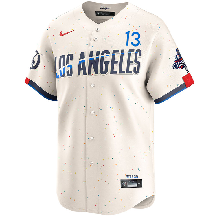 Max Muncy Los Angeles Dodgers City Connect Limited World Series Champions Jersey