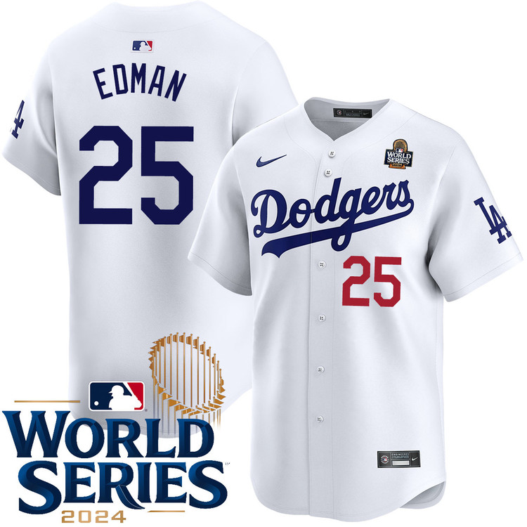 Tommy Edman Los Angeles Dodgers Youth Home Limited World Series Jersey