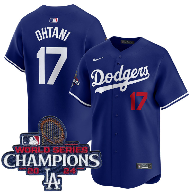 Shohei Ohtani Los Angeles Dodgers Alternate Royal Limited World Series Champions Jersey