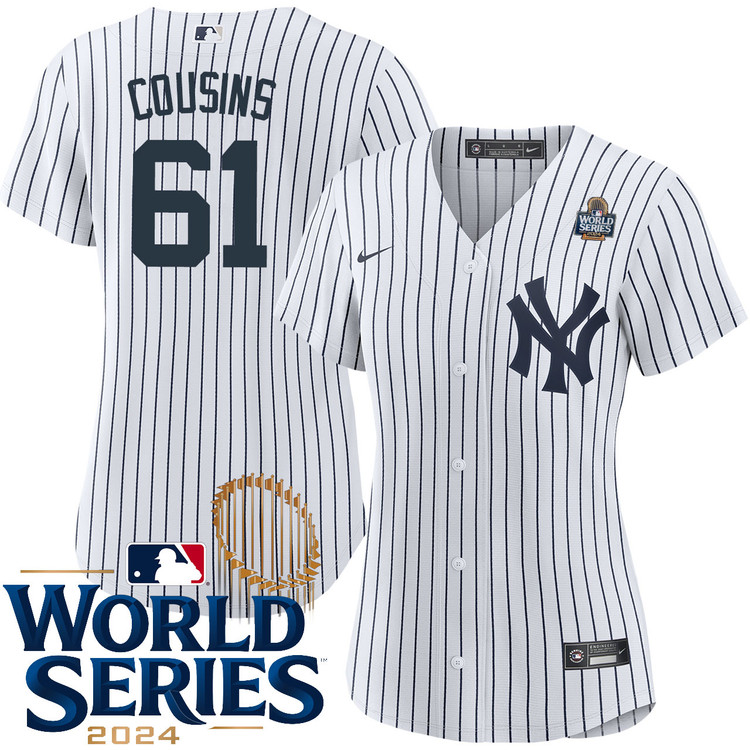 Jake Cousins New York Yankees Women's Home World Series Jersey