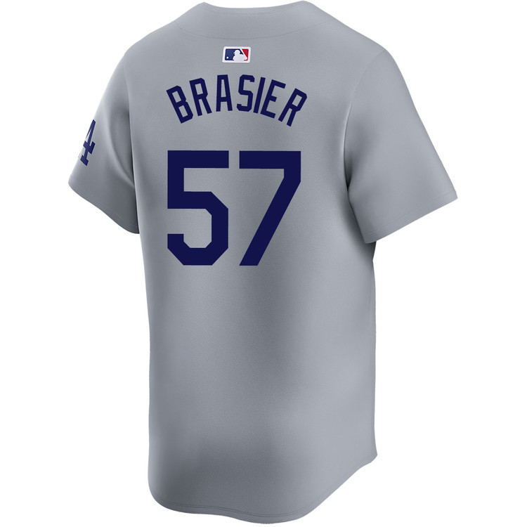 Ryan Brasier Los Angeles Dodgers Alternate Road Limited World Series Jersey