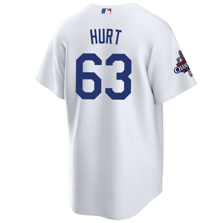 Kyle Hurt Los Angeles Dodgers Youth Home World Series Champions Jersey