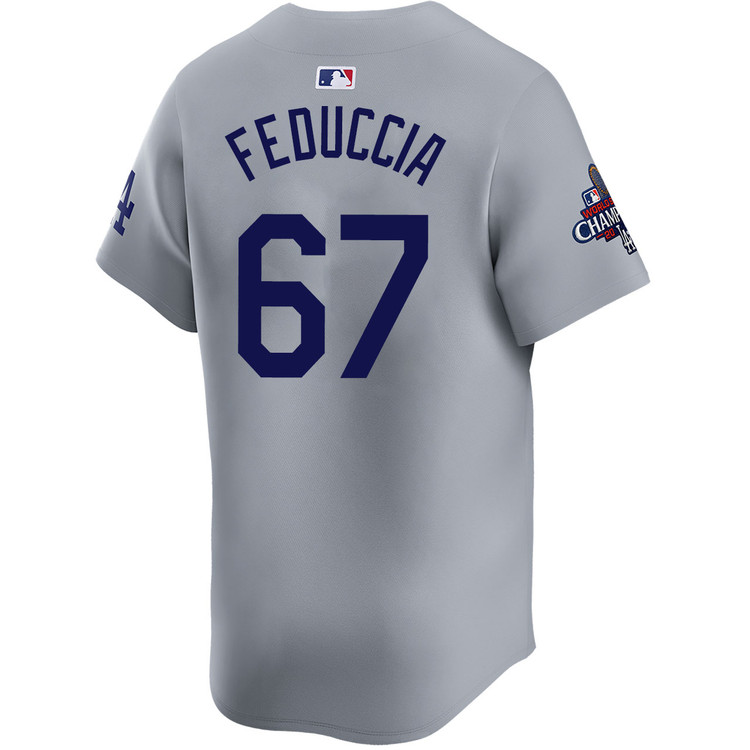 Hunter Feduccia Los Angeles Dodgers Alternate Road Limited World Series Champions Jersey