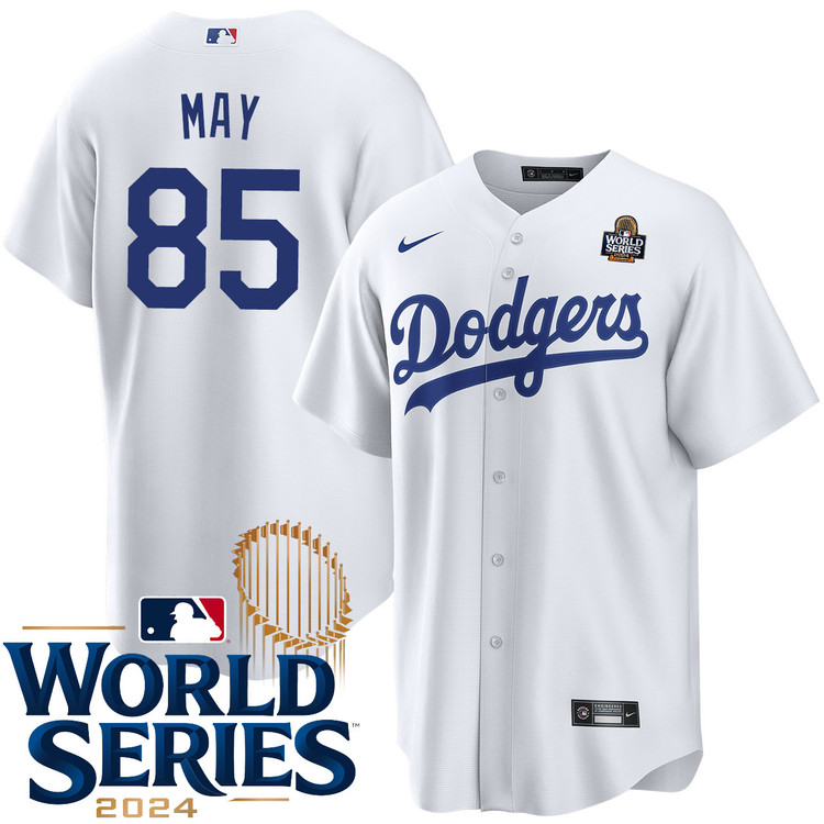 Dustin May Los Angeles Dodgers Youth Home World Series Jersey