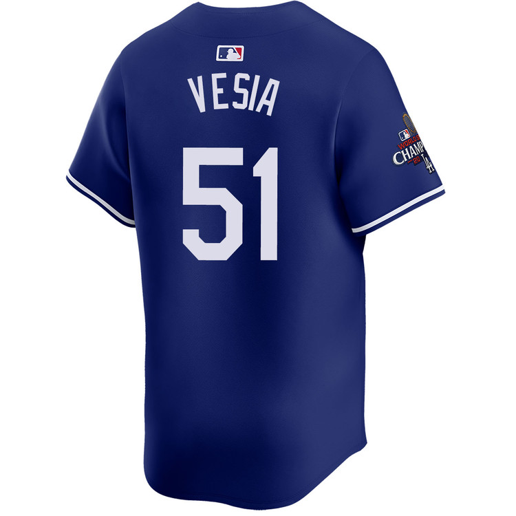 Alex Vesia Los Angeles Dodgers Alternate Royal Limited World Series Champions Jersey