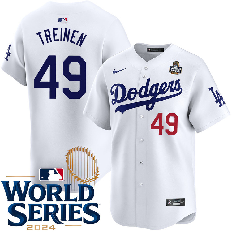 Blake Treinen Los Angeles Dodgers Home Limited World Series Jersey