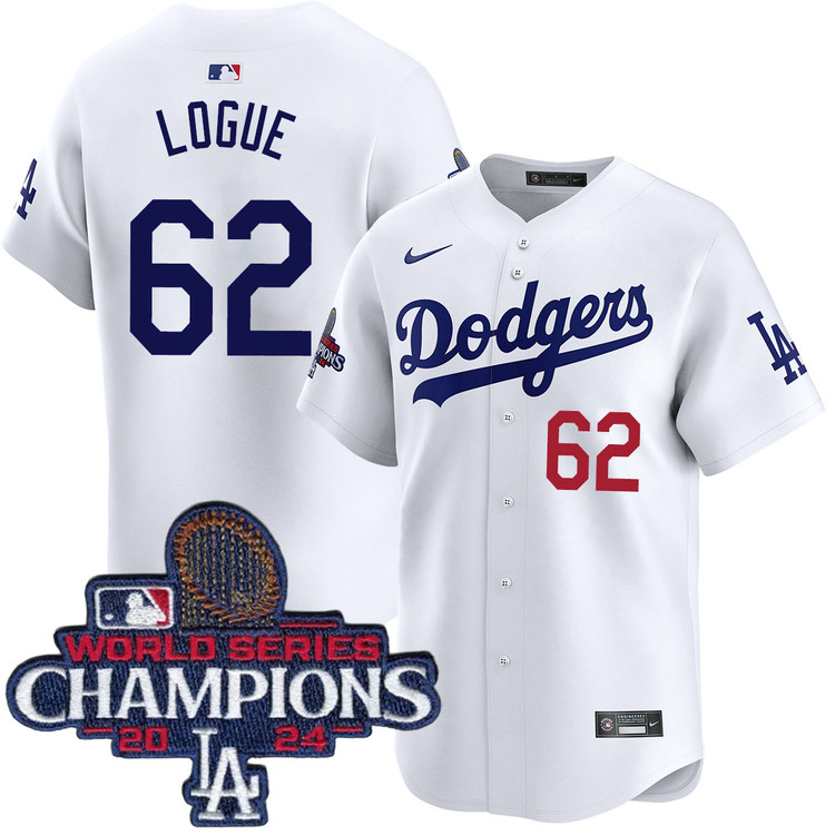 Zach Logue Los Angeles Dodgers Youth Home Limited World Series Champions Jersey