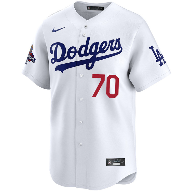 Justin Wrobleski Los Angeles Dodgers Home Limited World Series Champions Jersey