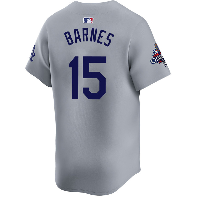 Austin Barnes Los Angeles Dodgers Alternate Road Limited World Series Champions Jersey