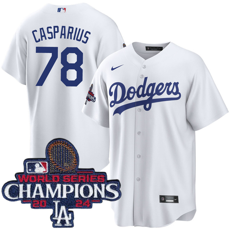 Ben Casparius Los Angeles Dodgers Home World Series Champions Jersey