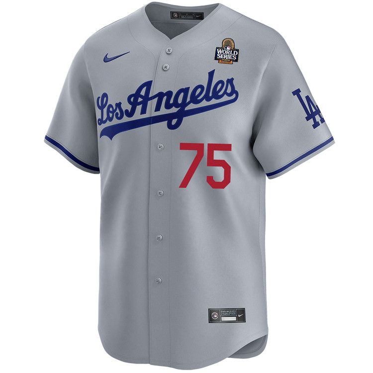 Connor Brogdon Los Angeles Dodgers Road Limited World Series Jersey