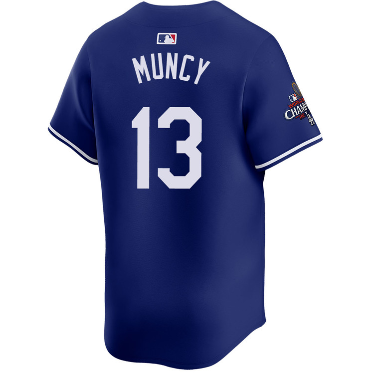 Max Muncy Los Angeles Dodgers Alternate Royal Limited World Series Champions Jersey