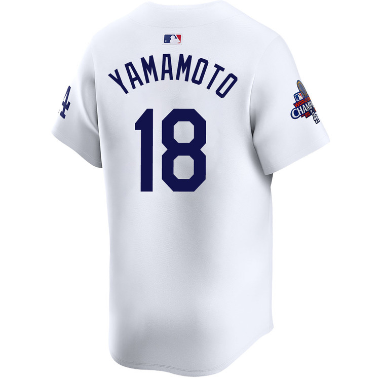 Yoshinobu Yamamoto Los Angeles Dodgers Youth Home Limited World Series Champions Jersey