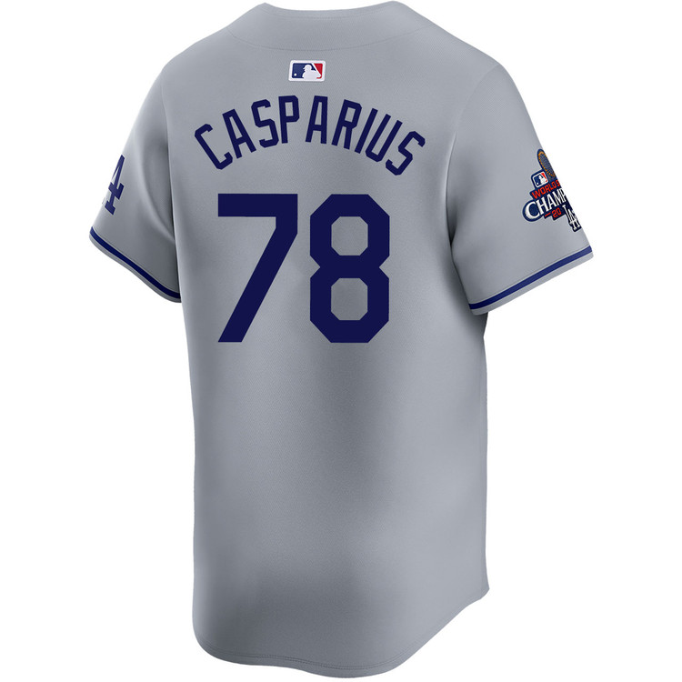 Ben Casparius Los Angeles Dodgers Road Limited World Series Champions Jersey