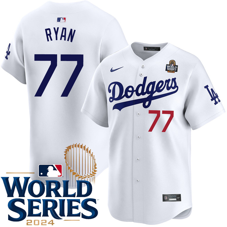 River Ryan Los Angeles Dodgers Home Limited World Series Jersey