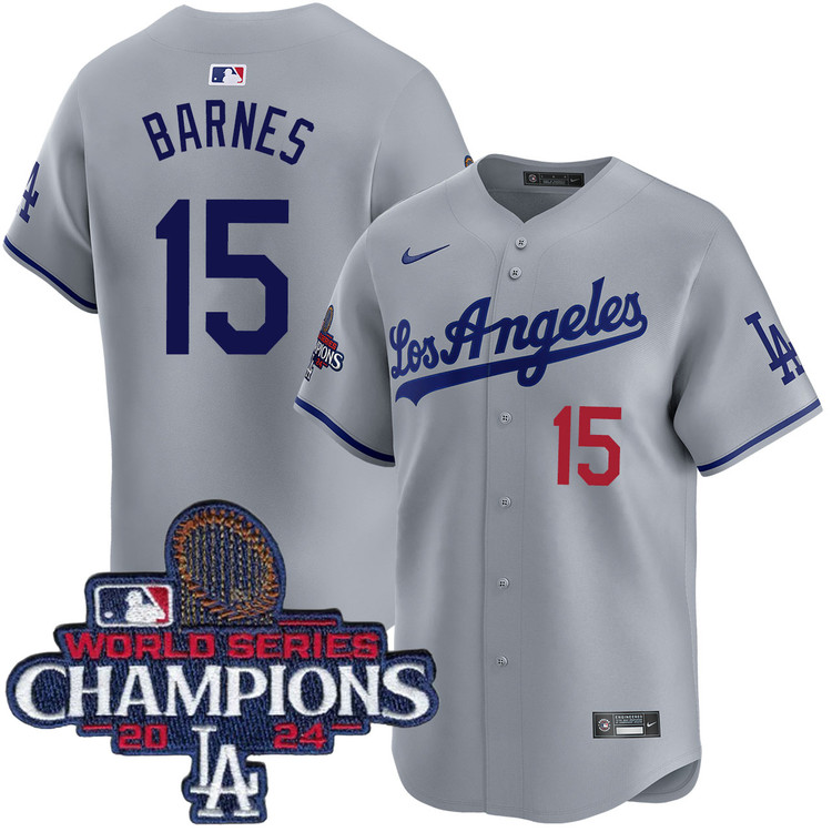 Austin Barnes Los Angeles Dodgers Road Limited World Series Champions Jersey