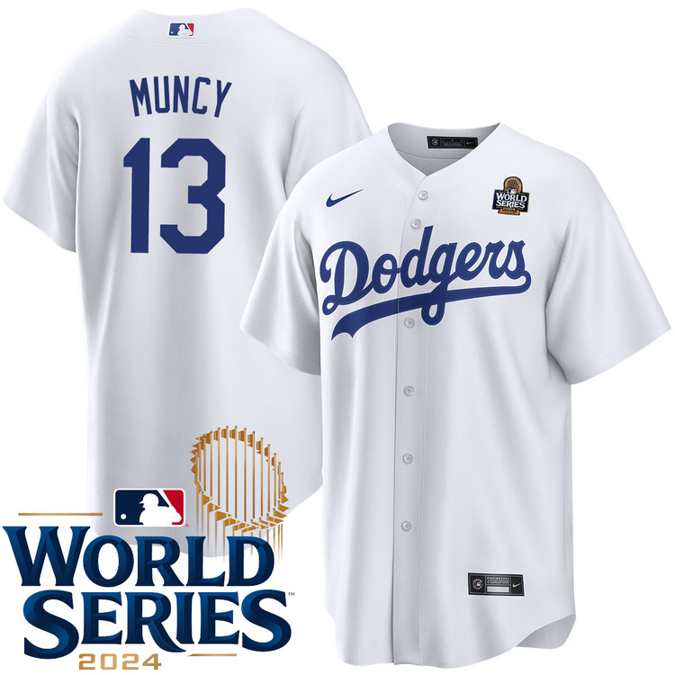 Max Muncy Los Angeles Dodgers Home World Series Jersey