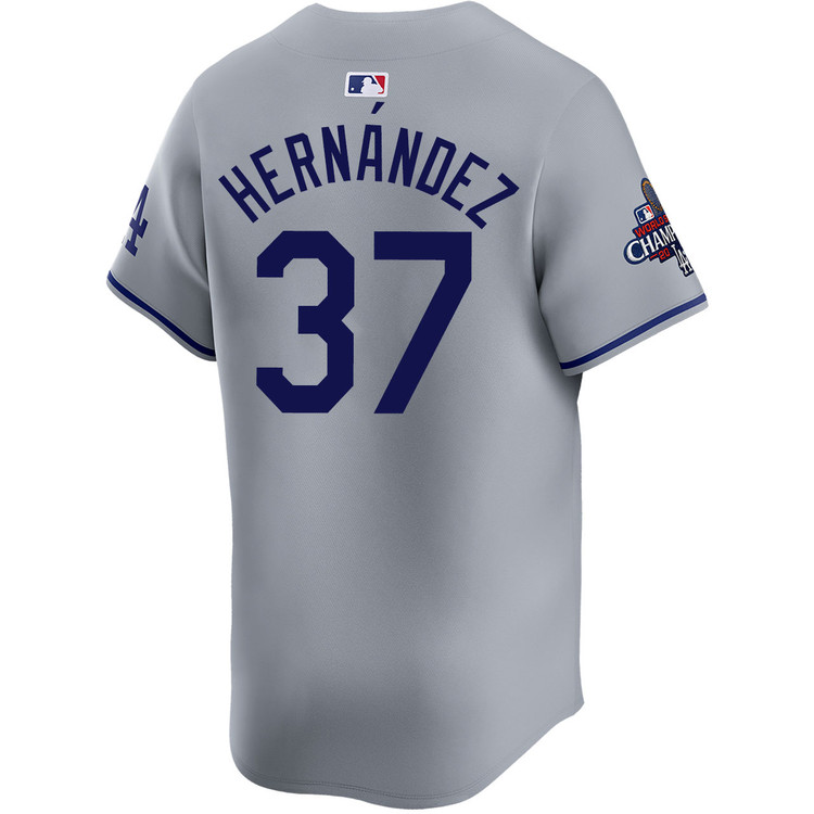 Teoscar Hernandez Los Angeles Dodgers Road Limited World Series Champions Jersey