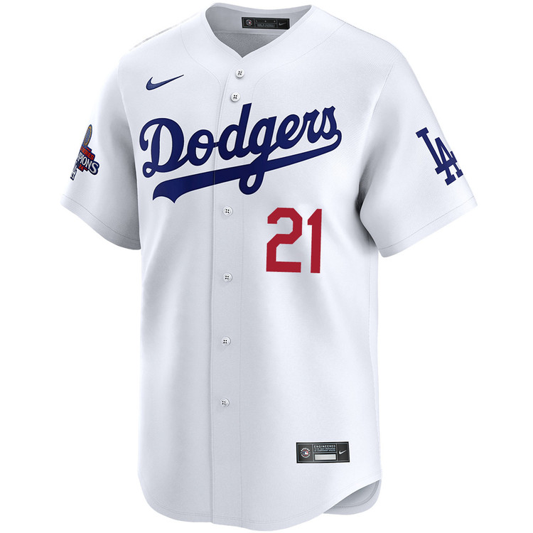 Walker Buehler Los Angeles Dodgers Youth Home Limited World Series Champions Jersey