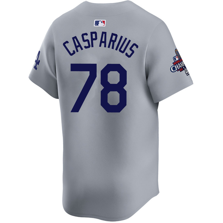 Ben Casparius Los Angeles Dodgers Alternate Road Limited World Series Champions Jersey