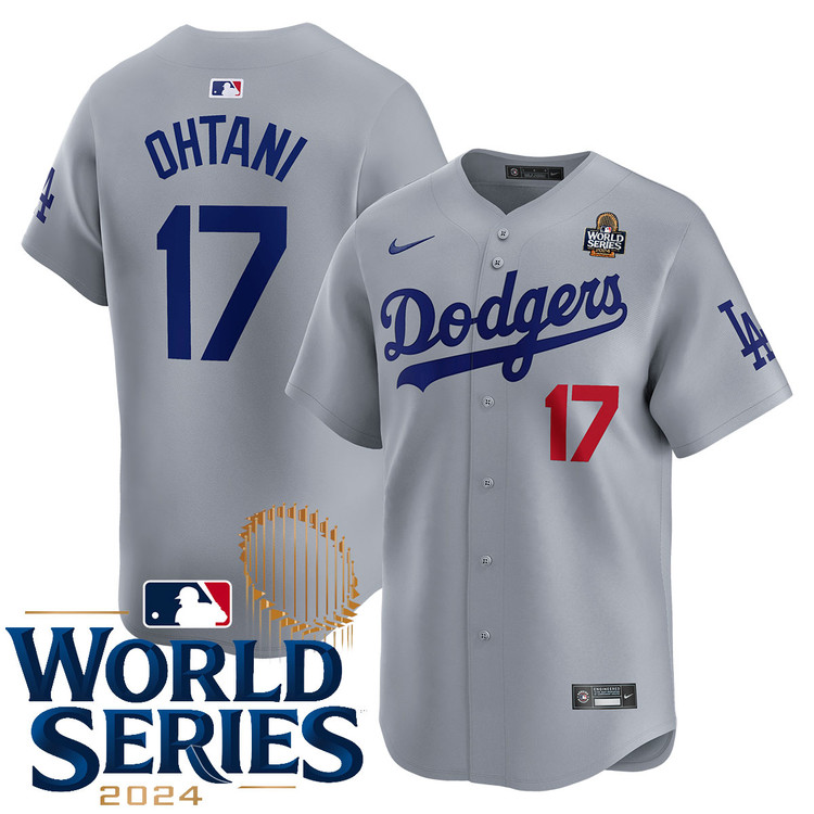 Shohei Ohtani Los Angeles Dodgers Alternate Road Limited World Series Jersey