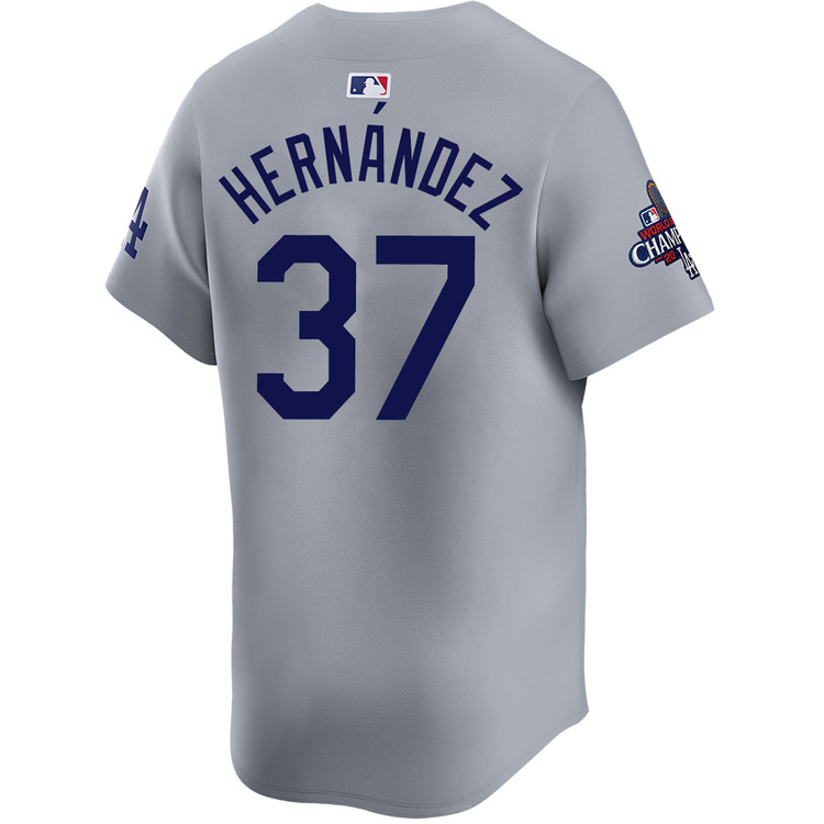 Teoscar Hernandez Los Angeles Dodgers Alternate Road Limited World Series Champions Jersey