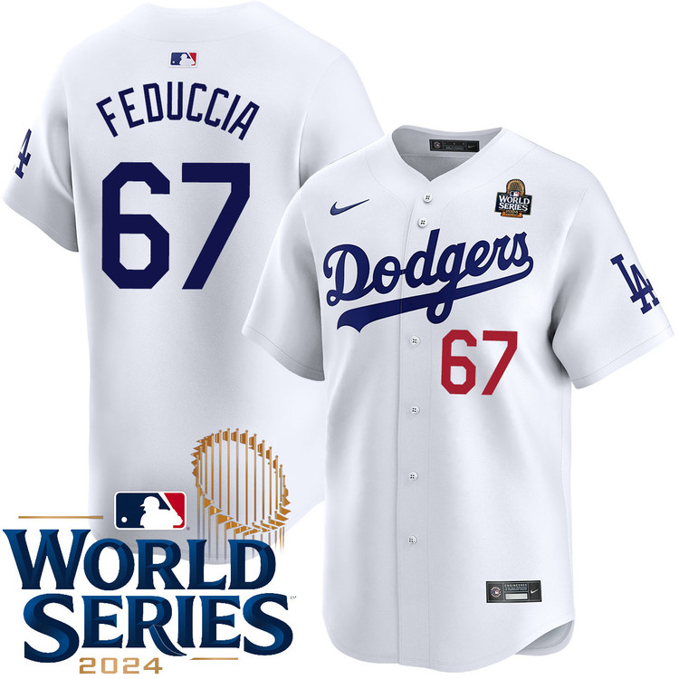 Hunter Feduccia Los Angeles Dodgers Youth Home Limited World Series Jersey