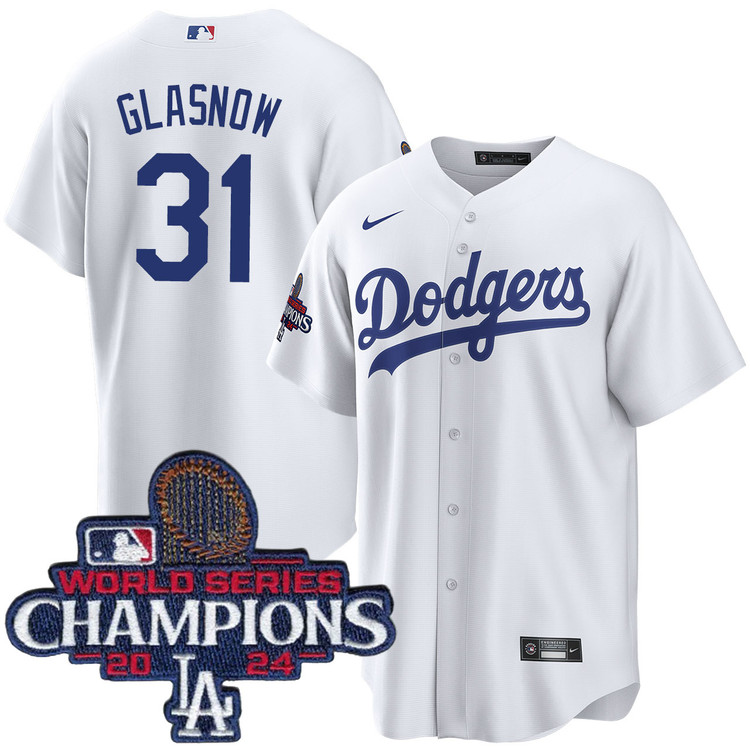 Tyler Glasnow Los Angeles Dodgers Home World Series Champions Jersey
