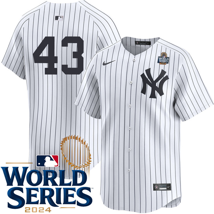 Jonathan Loaisiga New York Yankees Youth Home Limited Player World Series Jersey