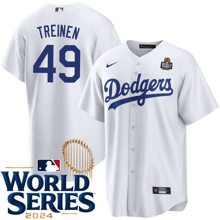 Blake Treinen Los Angeles Dodgers Home World Series Jersey