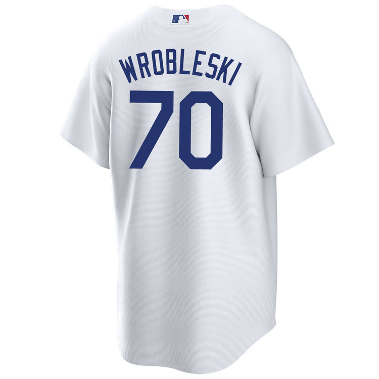 Justin Wrobleski Los Angeles Dodgers Home World Series Jersey